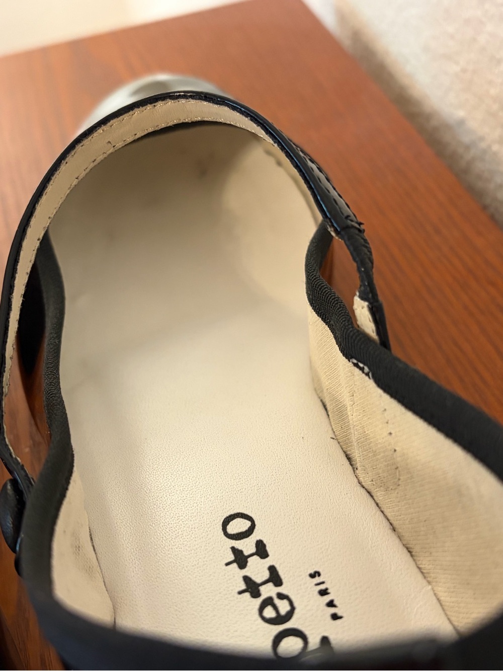 Repetto Paris size 40/9 Black Patent Mary Jane Block Heel Shoes - Picture 4 of 12
